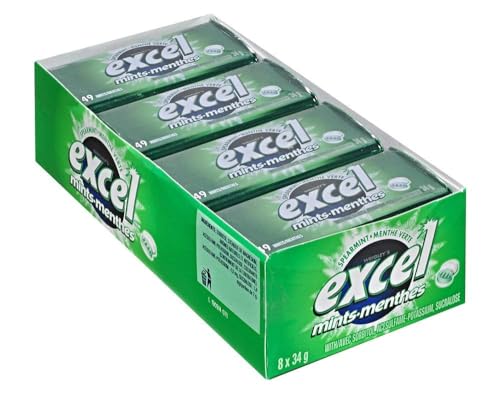 Spearmint Mints in 34g Tin - 8 Pack Fresh Breath Candy