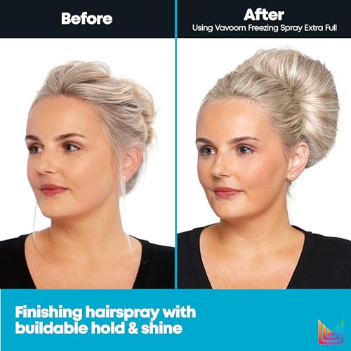 Extra Full Freezing Hairspray with New Packaging - 14.9 oz Volumizing & Anti-Frizz Finish