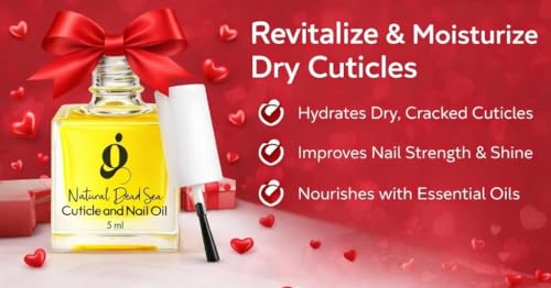 Dead Sea Nail & Cuticle Oil 5ml - Strengthens & Deeply Moisturizes Dry Nails