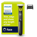Black & Lime Green Philips Norelco OneBlade 360 Hybrid Face Trimmer & Shaver with 5-Length Comb