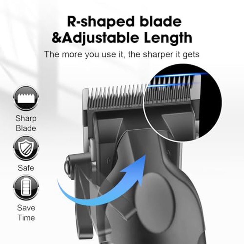 KEMEI Professional Hair Clippers Set for Men,Cordless Rechargeable Hair Clippers Kit, Clippers and Trimmer Set for Hair Cutting, Haircut Clippers,Gifts for Men