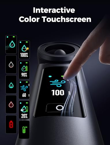 Portable Cold Air Cooler with Mist Chill System - Black, 7000mAh, Reverse Charging