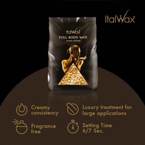 Full Body Wax Beads 1kg Unscented Hard Wax for Sensitive Skin - Hair Removal Supplies