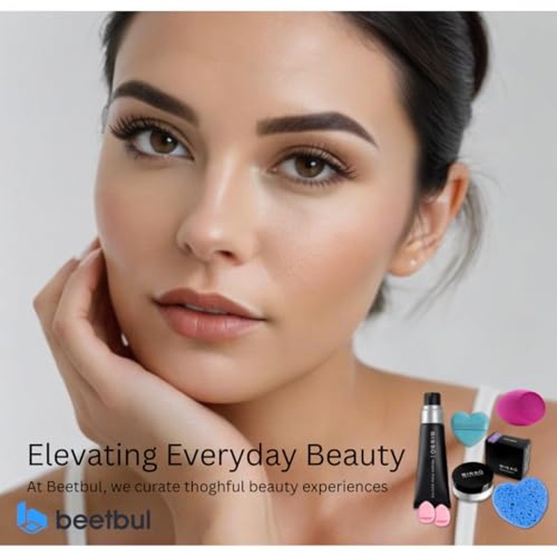 Beetbul Face Kit: Biss? Silky Primer (27.5 ml) & Setting Powder (8g) + Velvet Puff + 2 Finger Puffs + Makeup Sponge + Exfoliating Sponge