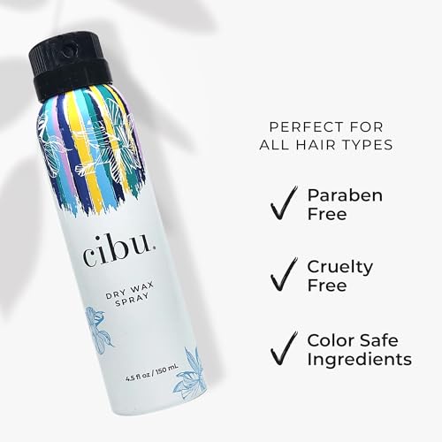 Dry Wax Spray - Flexible Hold Texturizing Hair Styling Spray - Alcohol-Free & Long-Lasting - 4.5oz