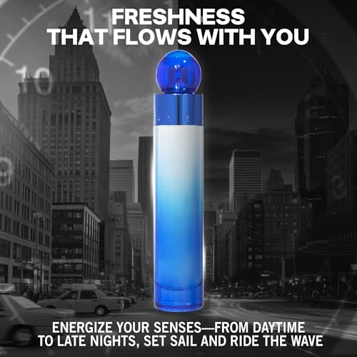 Men's Eau De Toilette Spray - Perry Ellis 360° Very Blue 3.4 Fl Oz - Pack of 1