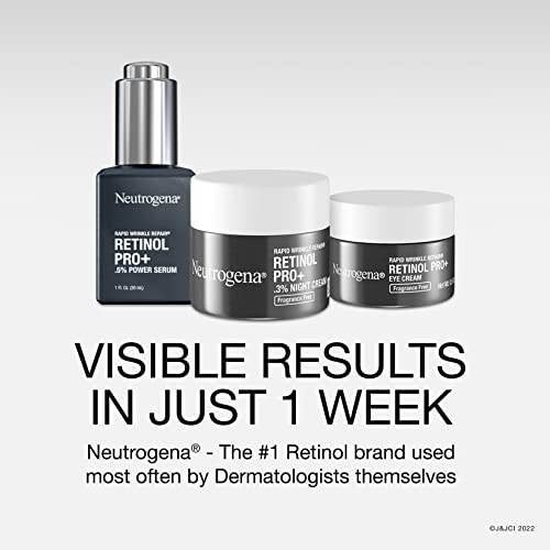 Neutrogena Rapid Wrinkle Repair Retinol Pro+ Eye Cream 0.5 oz - Anti-Aging Dark Circles & Wrinkles
