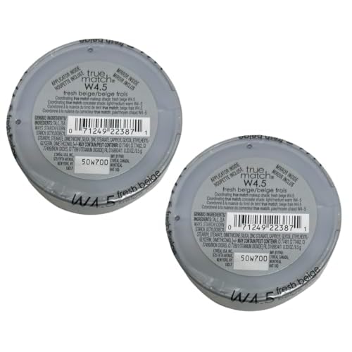 Pack of 2 L'Oreal Paris True Match Super-Blendable Powder, Fresh Beige W4.5