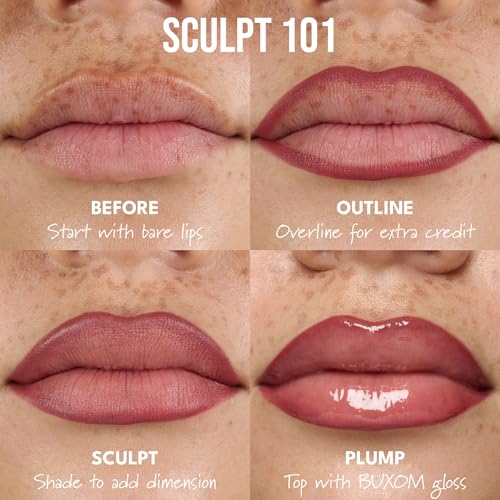 BUXOM Power Line Lip Liner AB Portrait Pink 0.3g | Plumping Lip Makeup