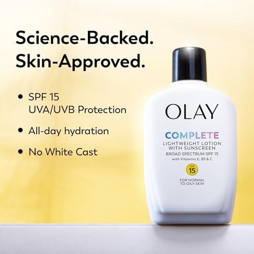 Olay Complete All Day Moisturizer SPF 15 4oz Pack of 2 - Fragrance-Free, Sensitive Skin