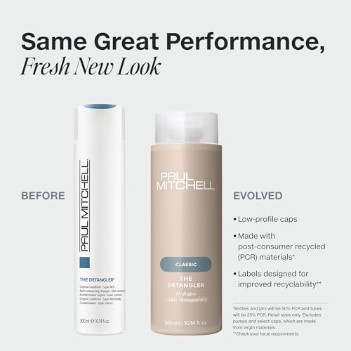 Paul Mitchell The Detangler Conditioner 33.8 Fl Oz - Hydrates & Adds Manageability for Medium to Coarse Color-Treated Hair