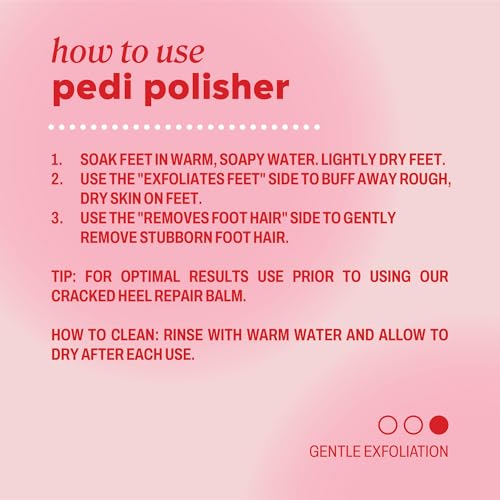 Onyx Professional Pedi Polisher, 2-in-1 Nano Glass Exfoliator