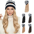 SEGOHAIR 18 Inch Wavy Synthetic Beanie Wig with Hair Extension - Ash Blonde Mix Bleach Blonde #18P613