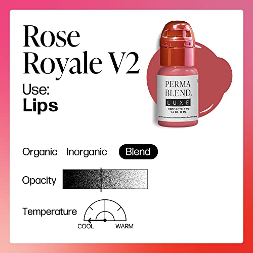 Perma Blend Luxe Rose Royale Pigment - 0.5 oz Permanent Makeup Ink