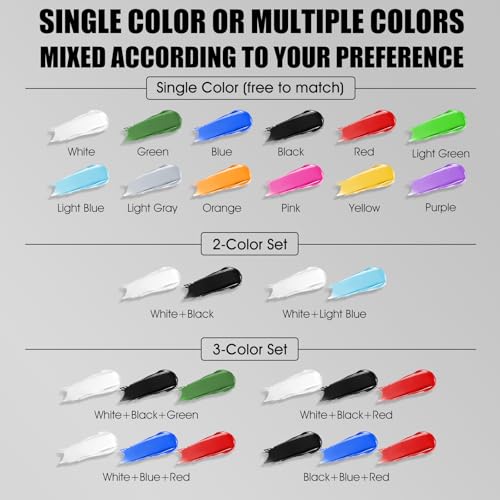 Black & Red & White Face Body Paint Stick, White Foundation Makeup, Football Baseball Eye Black Stick, Professional Halloween Face Makeup Kit for Zombie Clown Vampire Skeleton Joker Costume