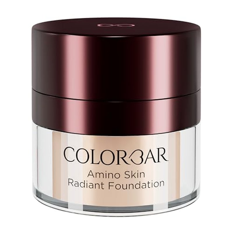 Colorbar Amino Skin Radiant Foundation - Liquid Foundation Makeup - Medium to Full Buildable Coverage Hydrating Foundation - 004 Rose Mild - 0.5 oz