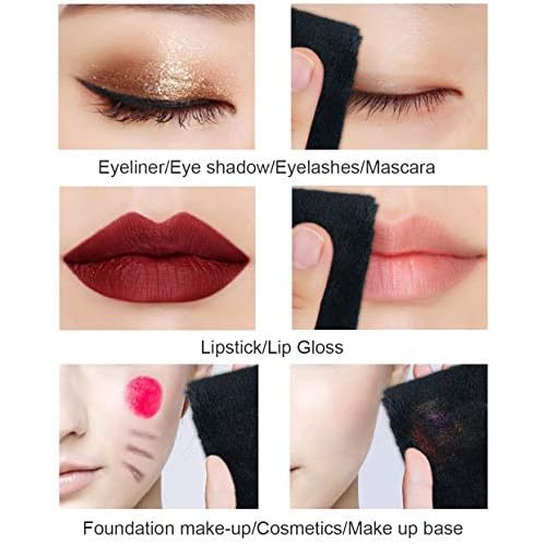 VIVOTE Microfiber Face Cloths Reusable Makeup Remover Cloth Ultra Soft Washcloths for Women Facial Cloths 12inch x 12inch(6 Pack,Black£©