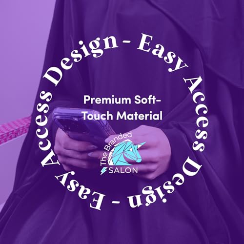Ultra-Soft Cozy Fleece Hair Cape for Salon Clients - Keeps Hair Warm