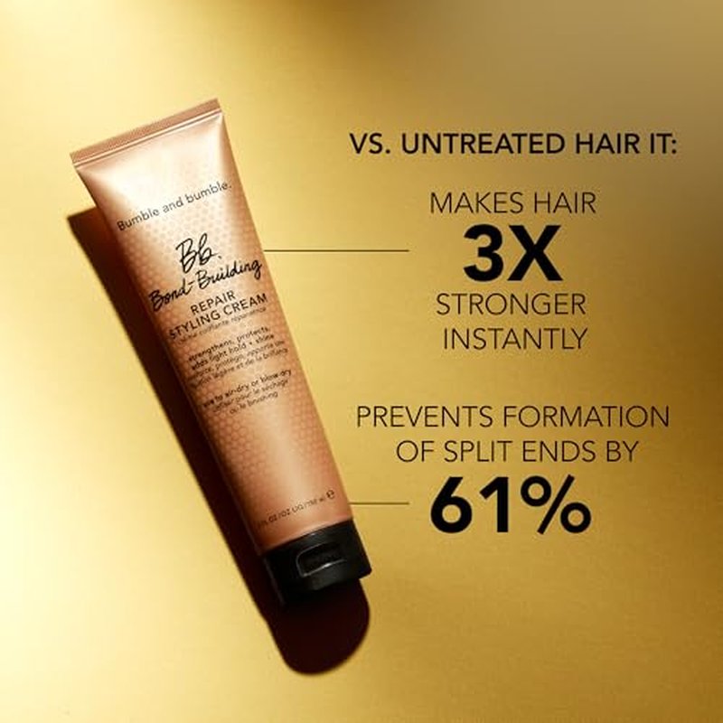 Bumble and bumble. Bond-Building Hair Repair Styling Cream | Anti Frizz | For Damaged Hair, Split Ends + Strengthening | Straight to Coily