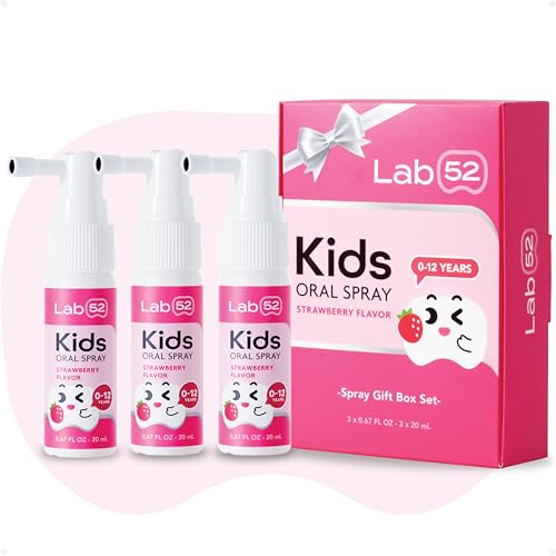 Kids Oral Spray Gift Box - Strawberry Fluoride-Free Toothpaste Helper (3 Pack)
