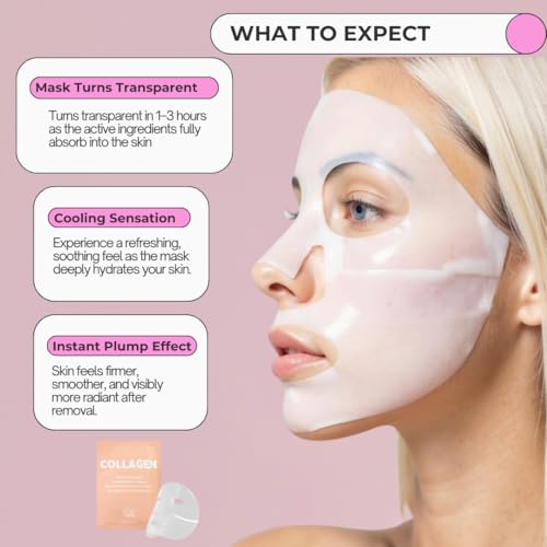 | Deep Collagen Hydrogel Face Mask With Niacinamide, Low Molecular Collagen, Galactomyces Ferment Filtrate, Low Molecular Hyaluronic Acid (28g x8ea)