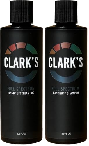 Clark's Medicated Dandruff Shampoo with Coal Tar & Salicylic Acid - 8 Fl Oz Pack of 2 - Flake & Itch Control