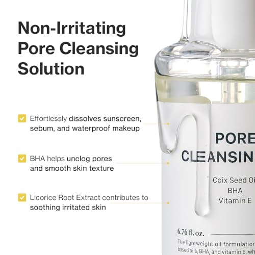 Double Cleansing Duo Set - Gentle Face Wash & Pore Control Oil, Hydrating Korean Skin Care