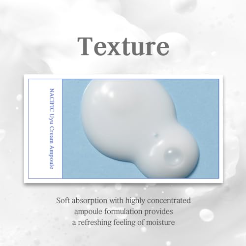 NACIFIC Uyu Cream Ampoule 50ml ? Milk Protein Hydrating Serum with Jeju Milk Extract, Ceramide Complex for Dry & Sensitive Skin, Barrier Repair, Long-Lasting Moisture