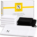 NICOLEA Bamboo Facial Towels & Microfiber Makeup Remover Cloths - Reusable Skincare Set