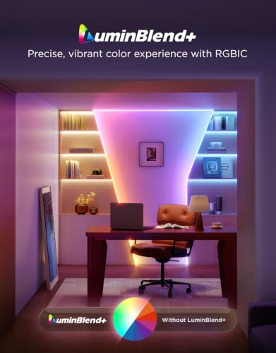 Govee COB LED Strip Lights 2 RGBIC 9.8ft Bright Color & Dimmable