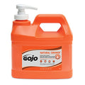 GOJO Natural Orange Pumice Hand Cleaner Pump Bottle 1/2 Gal (64 fl oz)