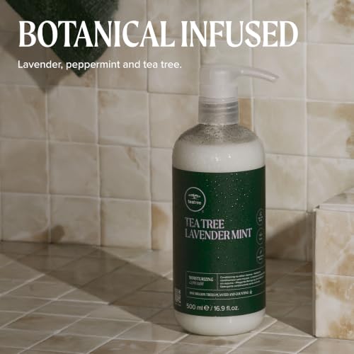 Tea Tree Lavender Mint Cowash 16.9 Fl Oz — Hydrating Cleansing Conditioner for Coarse Curly Dry Hair