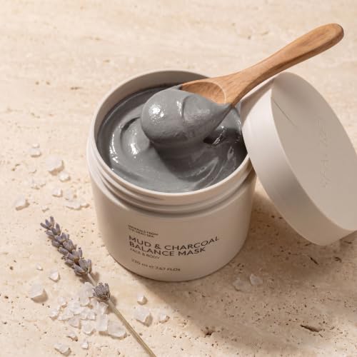 Dead Sea Mud Mask for Face and Body - Mineral-Rich Clay with Lavender, Shea & Argan - 6.7 fl oz - Variation of 6.7 Ounce