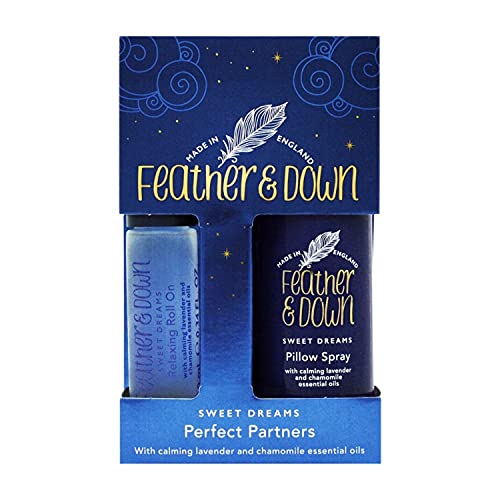Lavender and Chamomile Pillow Spray & Roll-On Gift Set - Calming, Vegan, Cruelty-Free