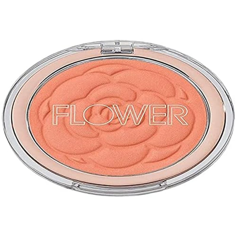 Flower Beauty Pots Powder Blush Smooth Silky Skin Tone Enhancing Soft Satin Finish Makeup, Peach Primrose, 0.21 Oz