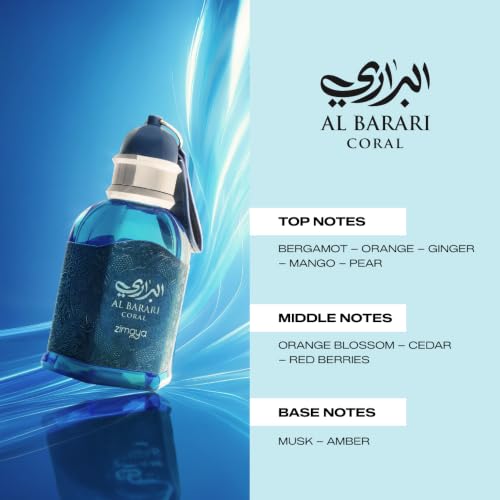 Zimaya Al Barari Coral Unisex Eau De Parfum 100ml - Tropical Fresh Fragrance
