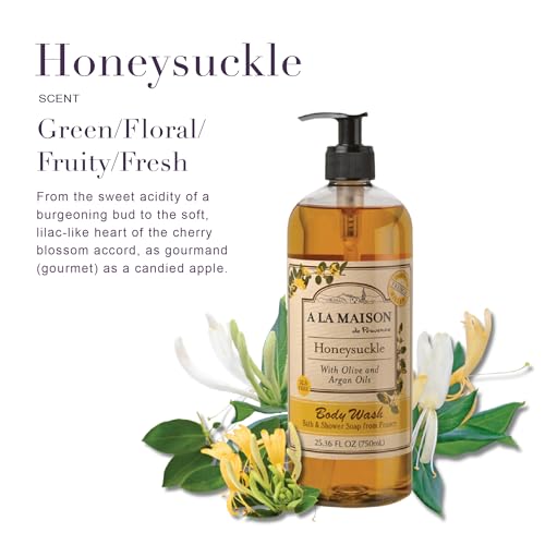 Hydrating Honeysuckle Body Wash 25.36 oz Two Pack - Vegan, Cruelty-Free