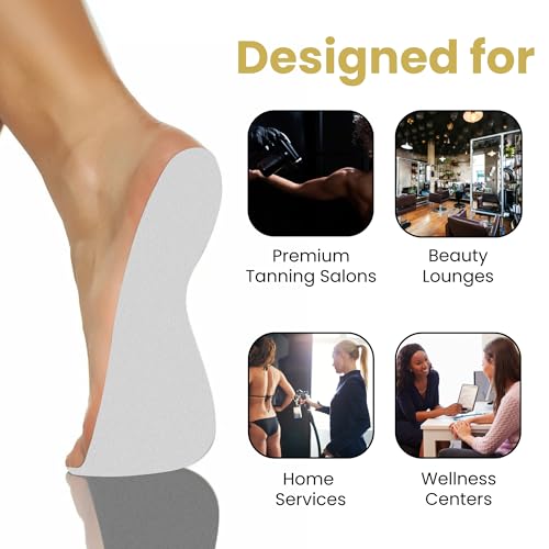 Disposable Feet Pads for Sunless Tanning 60 Pairs Palm Leaf Pattern