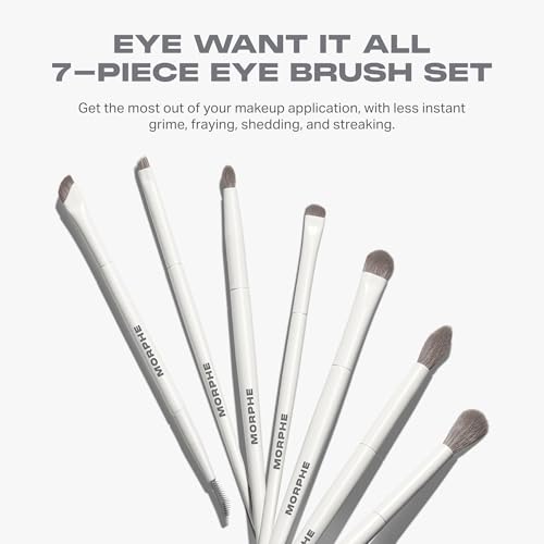 Professional 7-Piece Eye Makeup Brush Set for Eyeshadow Eyeliner & Brows