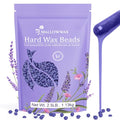Mallowwax Lavender Hard Wax Beads for Hair Removal 2.5lb – Low-Temp Brazilian & Body Waxing
