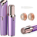Tuokiy Facial Hair Remover for Women Purple + 2 Replacement Heads - Painless & Portable