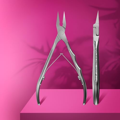 Staleks Pro EXPERT 61 Ingrown Toenail Nippers ? 16mm Blades ? Narrow Tips with Safe Ends ? Stainless Steel ? Professional Pedicure Tool