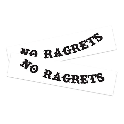 No Ragrets No Ragrets Temporary Tattoos/Pack of 2 / Prank Tattoos for White Trash Party and Halloween