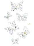 Leg Avenue Women's Adhesive Body Jewels Pasties Stickers - Aurelia Butterfly Edition