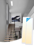 LED Flat Panel Light 2-Pack 4ft 120V Flush Mount Anti-Glare Dimmable White-3CCT