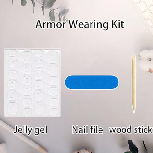 24Pcs Gold Star Press on Nails Medium Almond French Tip Fake Nails with Cloud Gilding Design Nude Pink Full Cover Artificial Glue on Nails Glossy False Nails Cute Stick on Nails for Women DIY Manicure