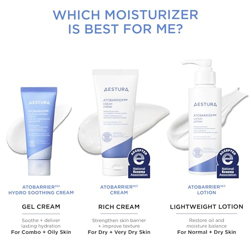 AESTURA Atobarrier365 Hydro Soothing Gel Cream Moisturizer 60ml - Original Formula, Sensitive Skin
