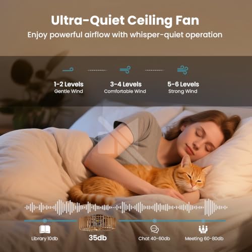 Wooden Flush Mount Ceiling Fan with Light and Remote - Farmhouse Style, Light Wood Variations
