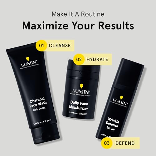 Men's Wrinkle Defense Serum with Vitamin C and Hyaluronic Acid - 15ml