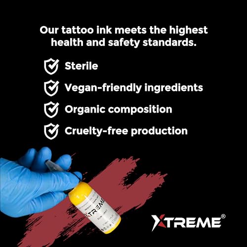 Xtreme Tattoo Ink Extra White 2 oz - Versatile Medium Viscosity, Fast Healing, Water-Based, Acrylic-Free, Safe for Professional Tattooing